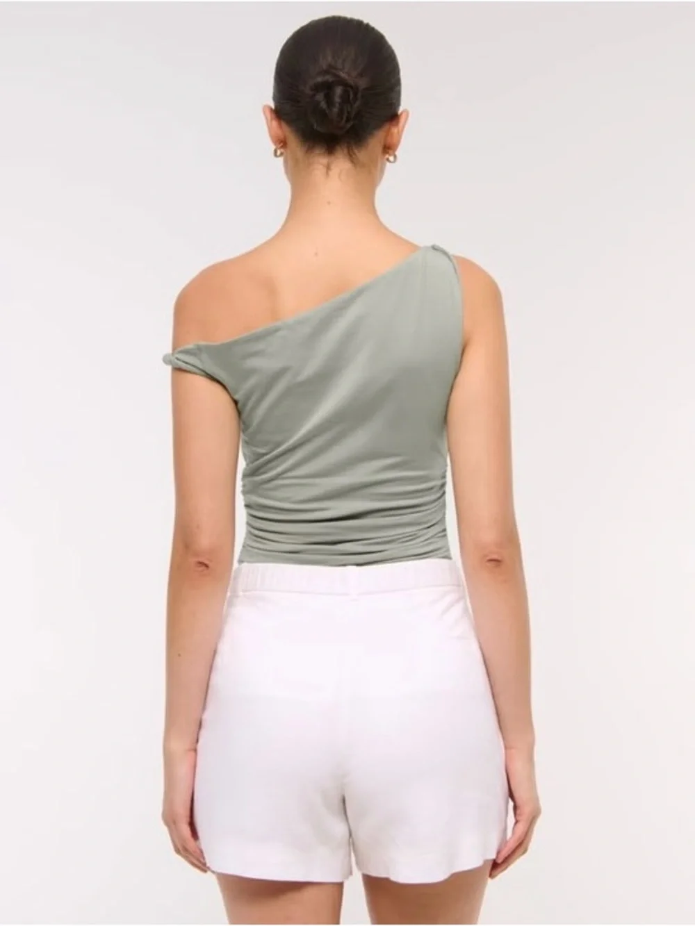A&F Asymmetrical Twist Top - Pale Green - Picture 2 of 7